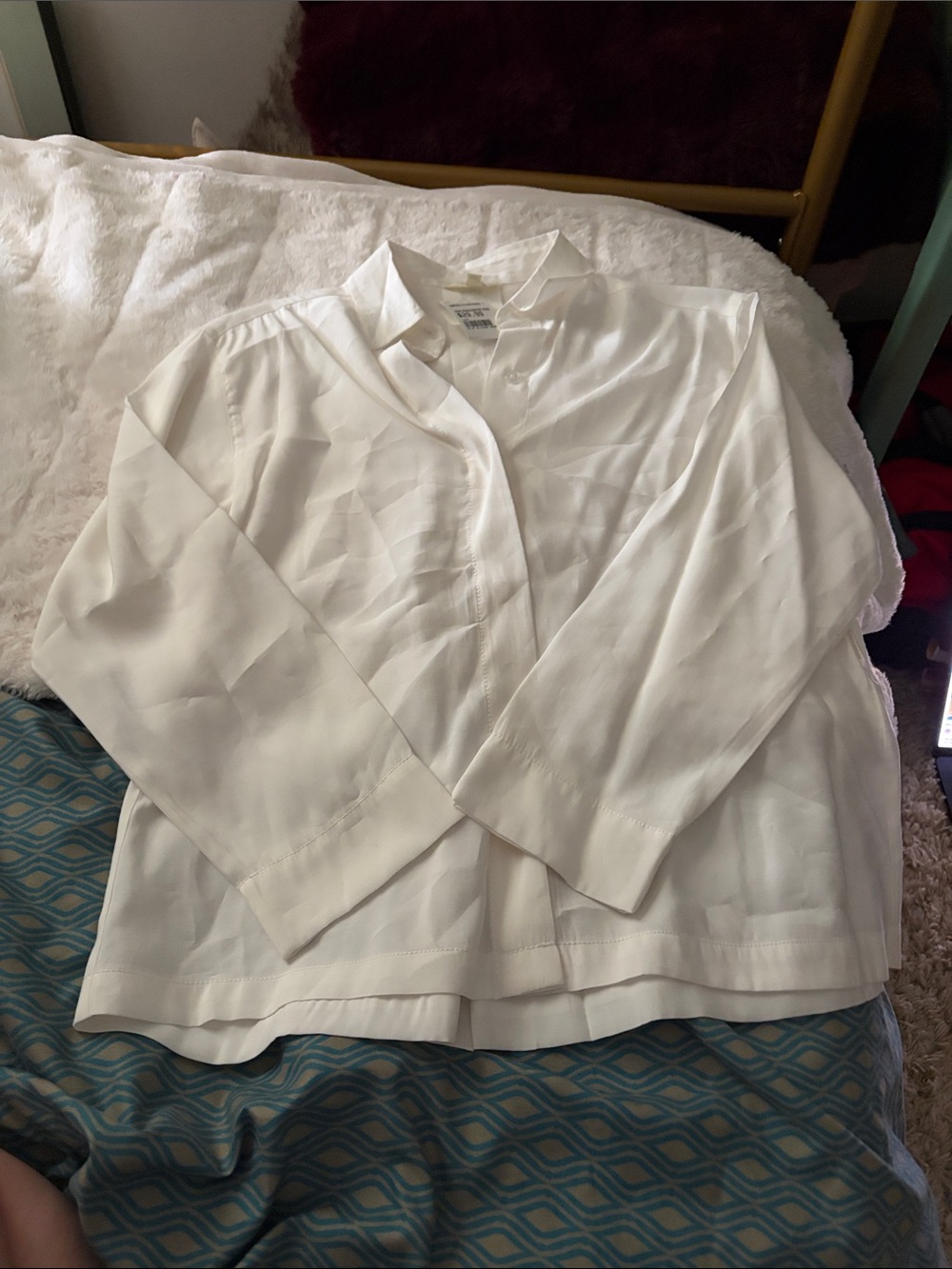 White Button-Up Blouse